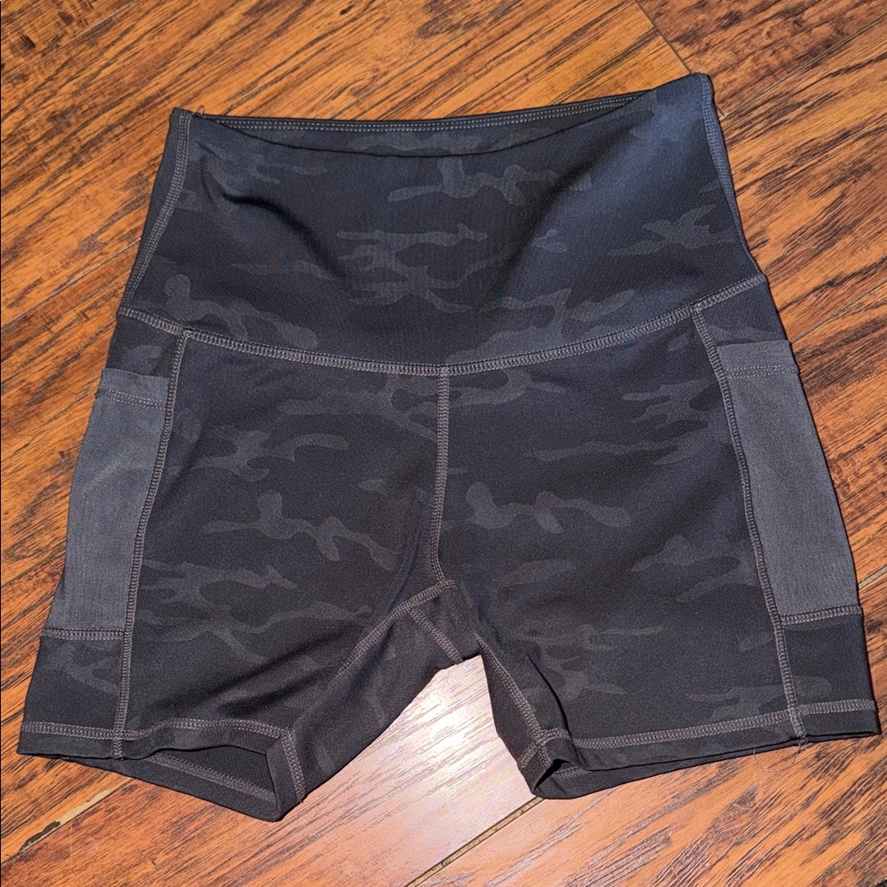 Women's Grey Camo Bike Shorts
